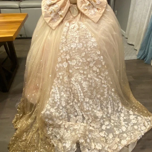 Elegant Pink Ball Gown - Picture 10 of 11